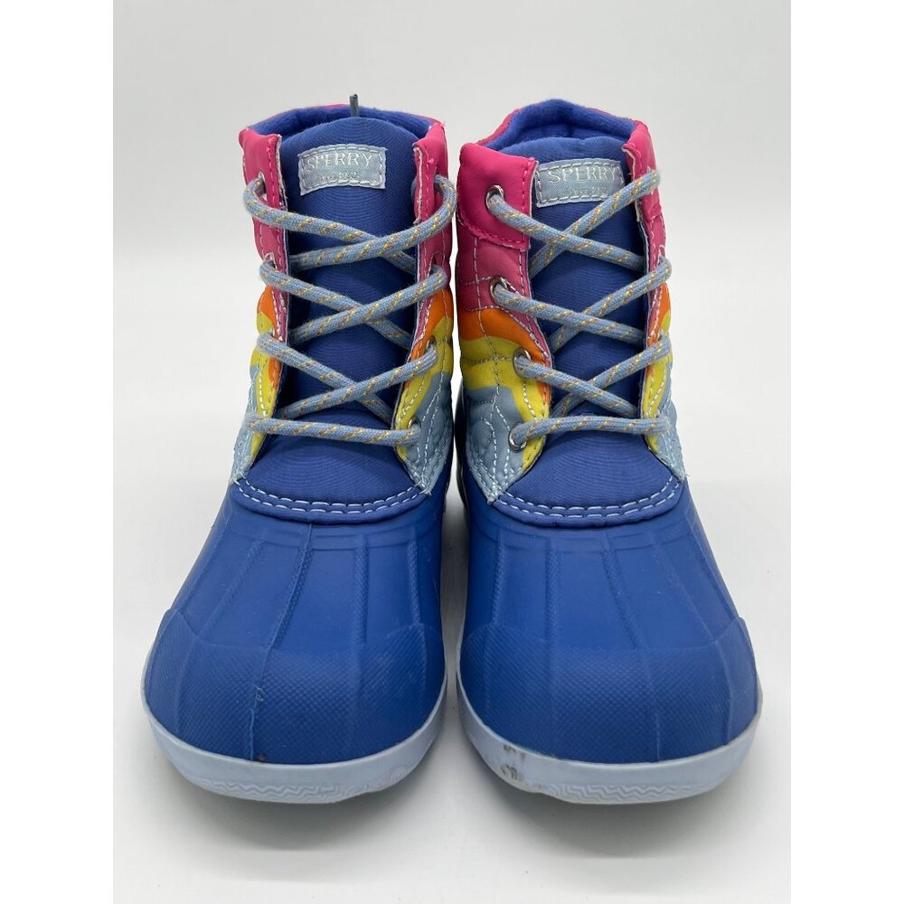 Sperry Kids Rainbow Wave Duck Boots Size 13
